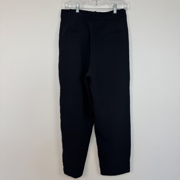 Aritzia Wilfred The Effortless Pant Women's Size 10 Black Pleated High Rise - Picture 7 of 16